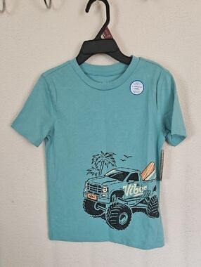 Kids' Vibes Monster Truck Graphic Tee - Teal